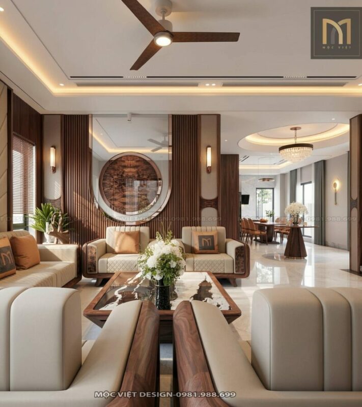 Nội thất phòng ngủ gỗ óc chó: chọn sao cho xứng tầm 12 Noi That Phong Ngu Go Oc Cho