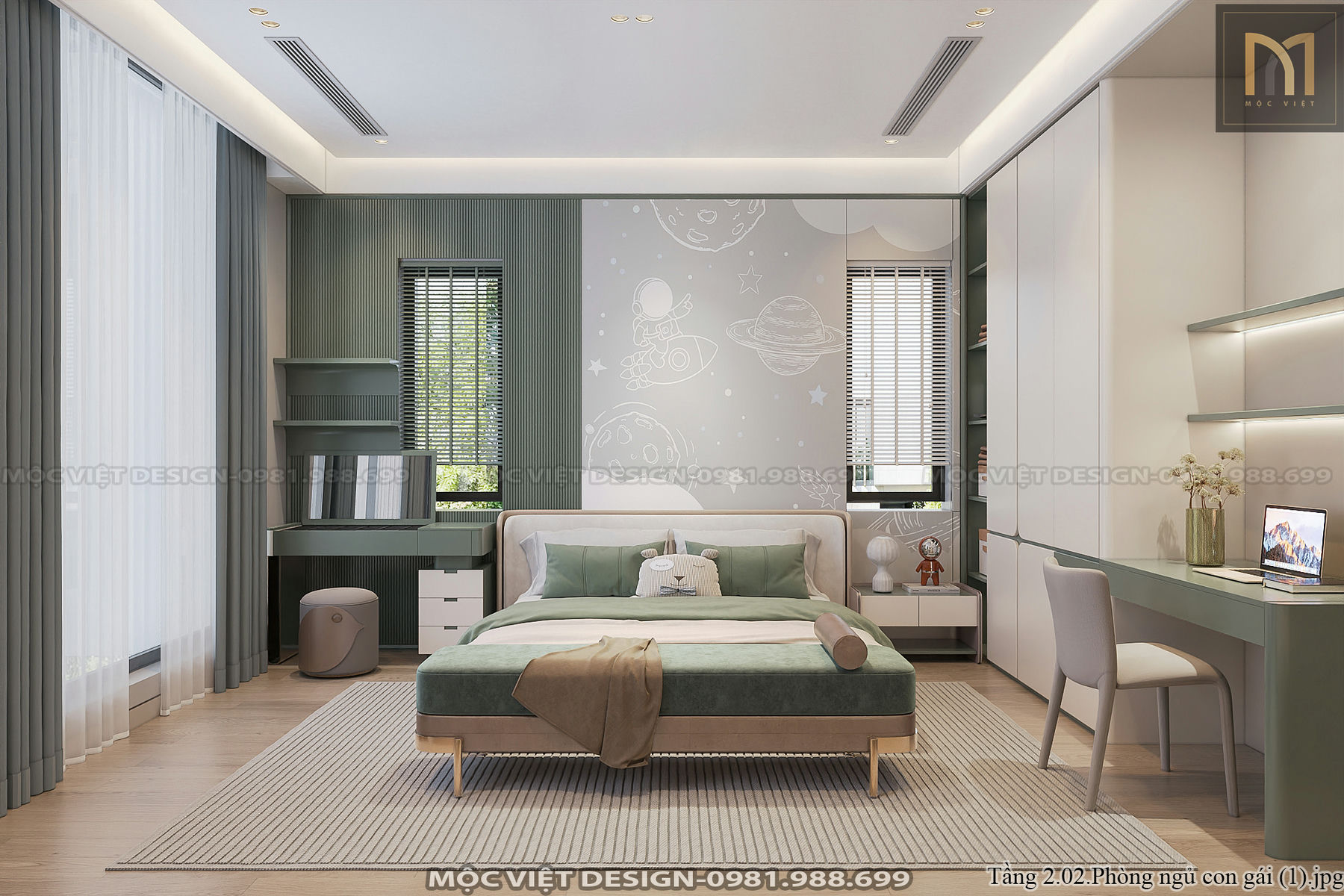 Tang 2.02.Phong ngu con gai 1 1
