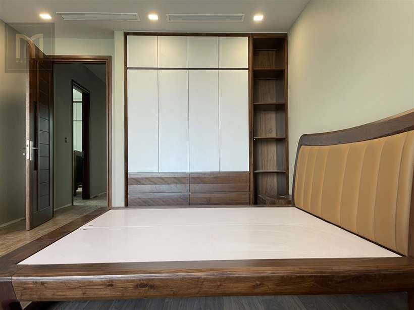 Phòng ngủ gỗ óc chó - mẫu 8