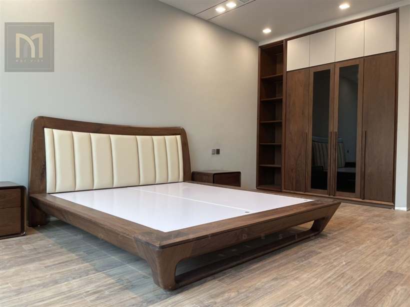 Phòng ngủ gỗ óc chó - mẫu 12