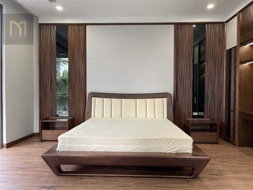 Phòng ngủ gỗ óc chó - mẫu 17