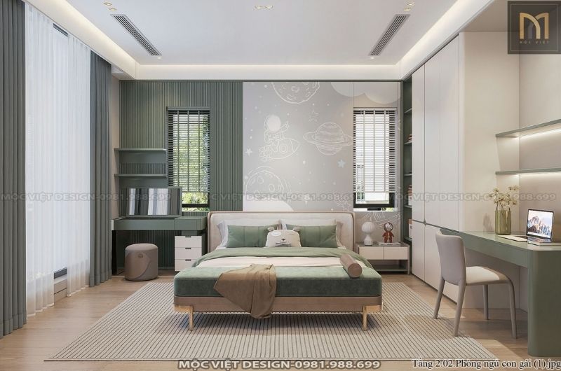 Tủ quần áo gỗ óc chó âm tường cánh lùa