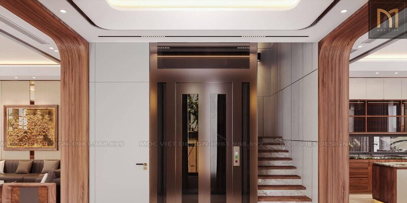 Nội thất penthouse gỗ óc chó sang trọng, đẳng cấp 3 noi that penthouse go oc cho 1