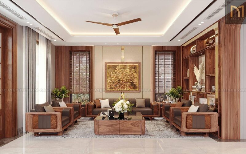 Thi công nội thất gỗ óc chó trọn gói: Kiểm soát chất lượng từ bản vẽ đến bàn giao 4 thi cong noi that go oc cho tron goi 3