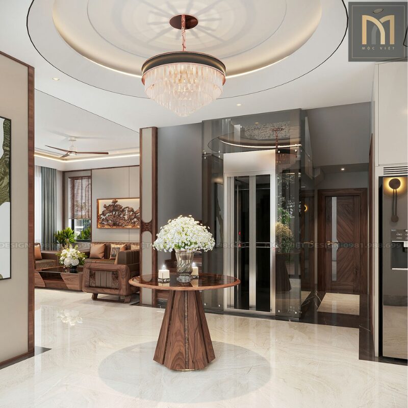 Phòng khách penthouse luxury: Thiết kế sang trọng từ không gian đến vật liệu 1 phong khach penthouse